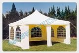 Eigenschaften  4x4m Partyzelt Festzelt / 4x4m Partyzelt inkl. aller Seitenwände mit Tür, Festzelt Zelt Garten Pavillon Kuppelzelt