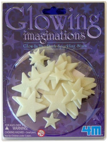 Glow-In-The-Dark Sparkling Glitter Stars Set of 22 Glowing Stars by Glowing Imaginations