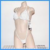Slingshot Thong Bikini (White Polka Dot) C/D Cup