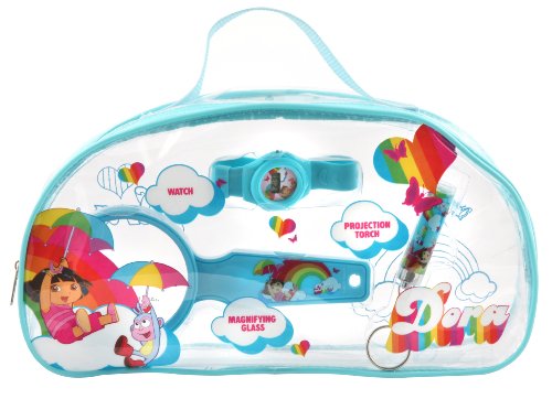 Dora Dora Gift Set - Watch/ Proj Torch / Mag Glass
