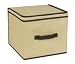 Household Essentials 312 Medium Resin-Wicker Storage Box with Flap Lid