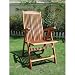 Eucalyptus Outdoor Recliner Chair (Natural Wood) (41