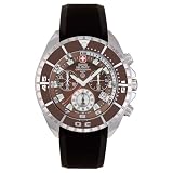 Swiss Military Hanowa Mens Sealander Brown Dial Rubber Strap Watch 06-4096-04-005 by Swiss Military