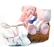 Baby First Gift Basket in Pink or Blue