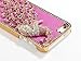 niceEshop Luxury Bling Peacock Synthetic Leather Rhinestone Case Cover for iPhone 5 5S (Hot Pink) +Screen Protector