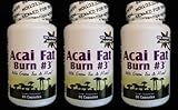 ACAI Fat Burn #3 all Pure Diet Pill with Green Tea, Grapefruit, Apple Cider, and more for Weight Loss and fat burner