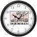 Hawaiin Beach Scene - Hawaiian Theme Wall Clock by WatchBuddy Timepieces (Black Frame...