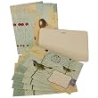 Birds and Nests Cavallini Set of 8 decorative envelopes with window