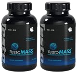 New You Vitamins TestoMass Testosterone Booster ZMA Chrysin Tribulus Terrestris 180 Capsules 2 Bottles