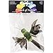 Touch of Nature 1-Piece Open-Winged Hummingbird Assortment on Clip for Arts and Crafts, 3.75-Inch, Blue/Green/Red