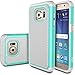 Galaxy S7 Case, E LV Samsung Galaxy S7- Full Body Hybrid Armor Protection Defender Case Cover - Dual Layer Armor Protective Case Cover for Samsung Galaxy S7 - [TEAL/GREY]