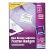 Avery Adhesive Name Badges, 2.33 x 3.38 Inches, White with Blue Border, Box of 400 (5895)