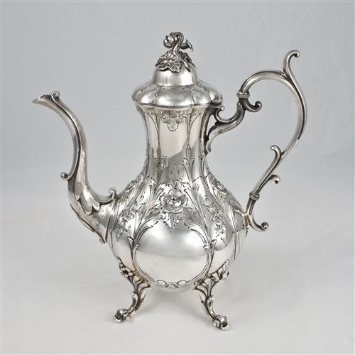 Winthrop by Reed & Barton, Silverplate Coffee Pot, Hand Chased
