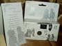 10 Pack Silver Lovers Wedding Disposable 35mm Cameras in Gift Boxes with Matching Tents 27 Exp.