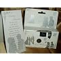 10 Pack Silver Lovers Wedding Disposable 35mm Cameras in Gift Boxes with Matching Tents 27 Exp.