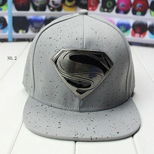 7 Colours New Unisex S Superman Hip-hop Hat Adjustable Snapback Baseball Cap