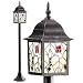 GARTENLAMPE TIFFANY STANDLEUCHTE GARTEN LAMPE GLAS