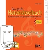 Produkt-Bild: Das gro&szlig;e Notenr&auml;tselbuch (Violinschl&uuml;ssel) inkl. praktischer Notenklammer - R&auml;tsel dich schlau! - Schritt f&uuml;r Schritt zum "Meister der Noten" f&uuml;r alle kleinen und gro&szlig;en Freunde der Musik - mit drei Maxi-Landkarten zum Herausnehmen (broschiert) von Guido Klaus (Noten/Sheetmusic)