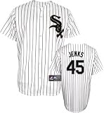 Mens Chicago White Sox #45 Bobby Jenks Home Replica Jersey - L