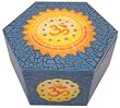 ~ Handcrafted OM Mandala Painted Wooden Box Indonesia ~