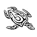 Sea Turtle Tribal Water Monster Vinyl Window Decal Sticker Honu Black