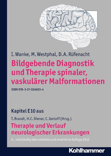 Bildgebende Diagnostik und Therapie spinaler, vaskulärer Malformationen: E10 Therapie und Verlauf neurologischer Erkrankungen (German Edition)