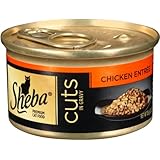 SHEBA Cuts in Gravy Wet Food for Cats, Chicken Entr&eacute;e, 3 Ounce (Pack of 24)