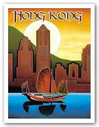 Hong Kong by Ignacio 11"x14" Art Print Poster