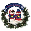 Jeff Gordon NASCAR Snowman Christmas Wreath (20)"