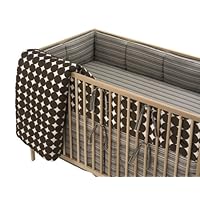 DwellStudio Baby Thin Stripe - Fitted Crib Sheet, Chocolate