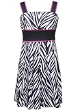 Rare Editions Girls 7-16 Zebra Print Dress