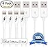 Certified iPhone 6/6 Plus Charging Cable. 8-pin Lightning Cord USB for iPhone 6 & 6 Plus/5/5s/5c & iPads - Portable White Connector for Home or Travel - Fits iPad Mini, iPad Air, iPod Nano and iPod Touch & iPhone 5's - Genuine Authentication Chip Ensures the Highest Quality Charge with the Fastest Sync and Data Transfer for All IOS Devices - Extremely Durable (1 Meter/3.3 Feet) - Lifetime Guarantee! (4 PACK)