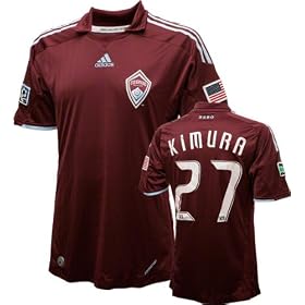 Kosuke Kimura Game Used Jersey: Colorado Rapids #27 Short Sleeve Home Jersey