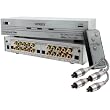 Nyrius HD Ready Component Video Source Selector Switch (SW201) & Bonus 4 Pack of 6 Foot Toslink to Toslink Fiber Optic Digital Audio Cables (TOSCAB6E)