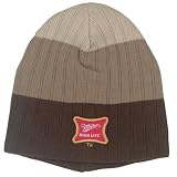 Miller Beer Tri Color Stripped Knit Hat