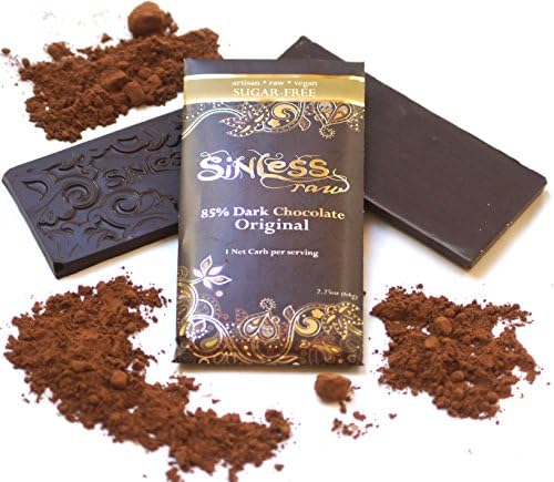 12-pack-Sinless Raw Original 85% Chocolate Bar, 2.25 Oz (64g) (Original 85%)