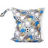 【ノーブランド品】おむつポーチ おむつバッグ  防水ポーチ 抗菌 消臭 ボールパターン