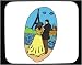 Decorated Mouse Pad with lovers, France, trees, romance, bushes, 