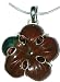 Sterling Silver Pendant with Chain Garnet Gemstone Jewelry 2 Inches