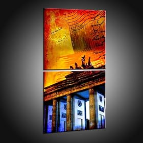 Id�e cadeau: Affordable Art par les attractions de Berlin in 50x100 cm