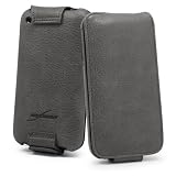 BoxWave Designio Leather Flip iPhone 3GS Case (Cool Grey)