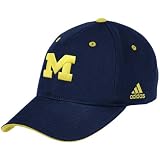 adidas Michigan Wolverines Navy Blue Large Logo Structured Adjustable Hat