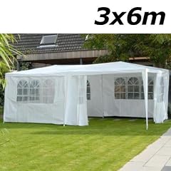 Oxid7 Pavillon, Pavillion, Partyzelt, Festzelt (3 x 6 x 2,6m) mit Seitenteilen