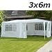 Oxid7 Pavillon, Pavillion, Partyzelt, Festzelt (3 x 6 x 2,6m) mit Seitenteilen