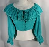 Contempo Casuals Cotton Bolero Shrug Turquoise