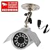 VideoSecu Outdoor Day Night Vision CCD IR Infrared Home Security Camera with Power Supply and Free Warning DeCal W97