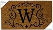 Monogram Coir Doormat Insert - W Monogram Coir Doormat Insert - W