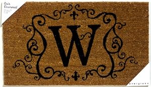 Monogram Coir Doormat Insert - W