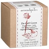 SerendipiTea De-Caff Green, Organic Fair Trade, Decaffeinated Greentea, 4-Ounce Boxes (Pack of 2)