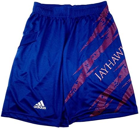 adidas Kansas Jayhawks Mens Aftershock Fashion Shorts (2XL)